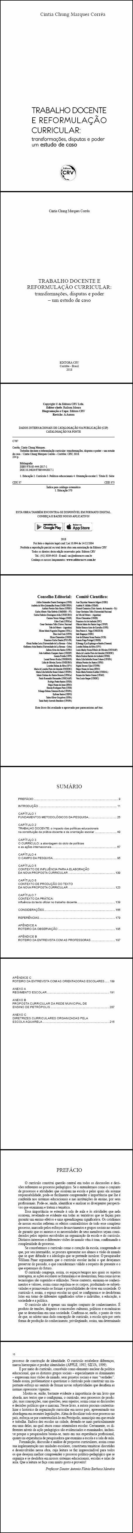 TRABALHO DOCENTE E REFORMULAÇÃO CURRICULAR:<br>transformações, disputas e poder – um estudo de caso